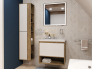 Тумба с раковиной Monaco Wood 600 1 ящик с нишей
