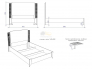 Кровать 1400 Сиде Мокко (рогожка) без основания