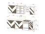 Кухня Ирис 2,0м (490) Компоновка №2 Браш Графит, Дуб Крафт