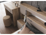 Кровать с надстройкой с тумбами Басямиф Кашемир, Крафт серый