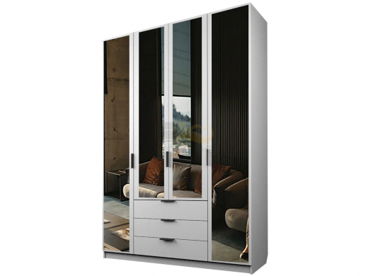 Шкаф с 3 ящиками Экон ЭШ3-РП-21-16-3я четыре зеркала