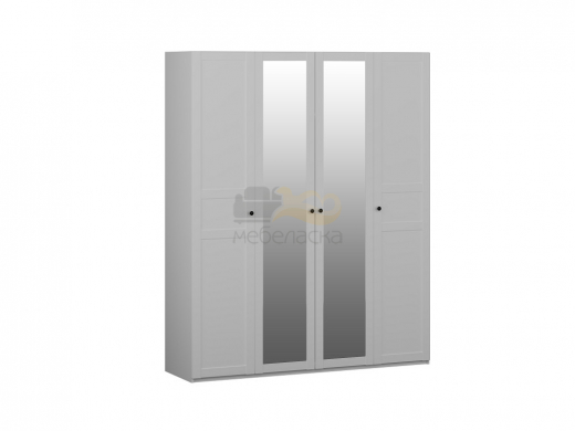 Шкаф 4-х дверный Фрея с двумя зеркальными дверями