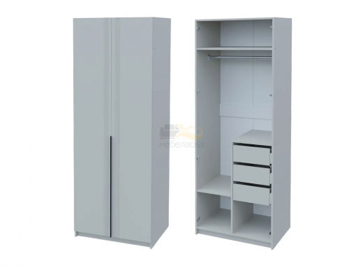 Шкаф 2-х дверный с 3-мя ящиками Ольга-6 кашемир